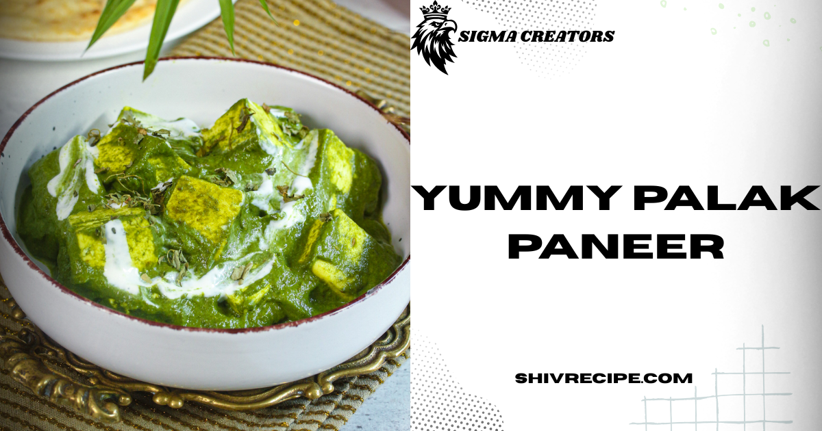 Palak Paneer Recipe |Home Made Recipe With Simple Steps 2025