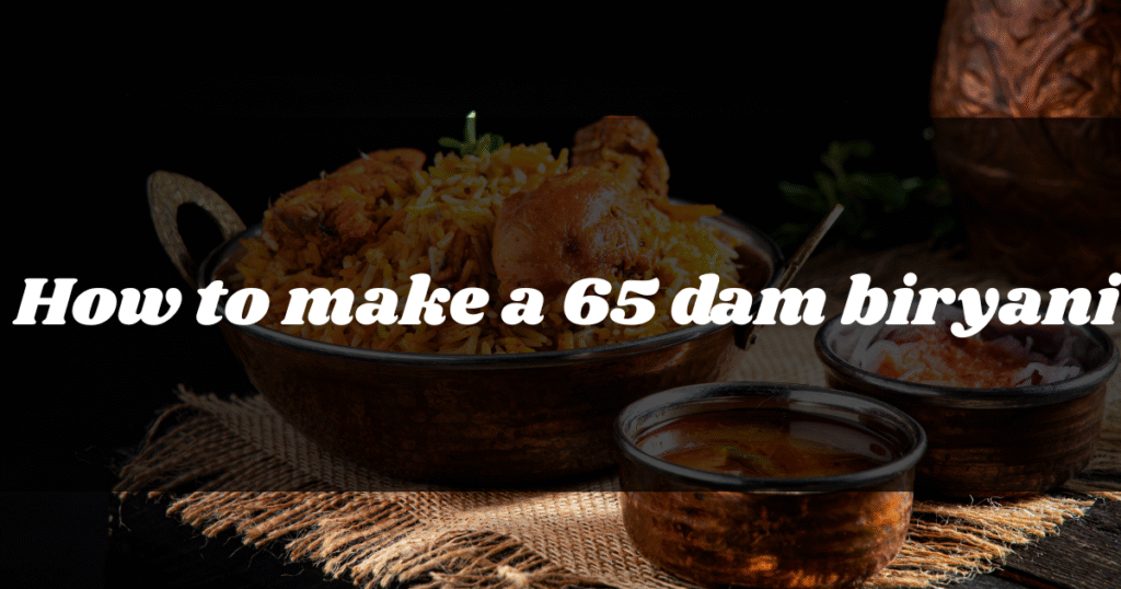 Chicken 65 Dum Biryani Recipe |Home Made Recipe With Simple Steps 2025|